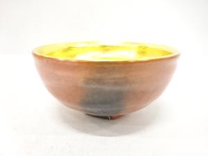 楽焼　佐々木松楽造　赤楽　茶碗